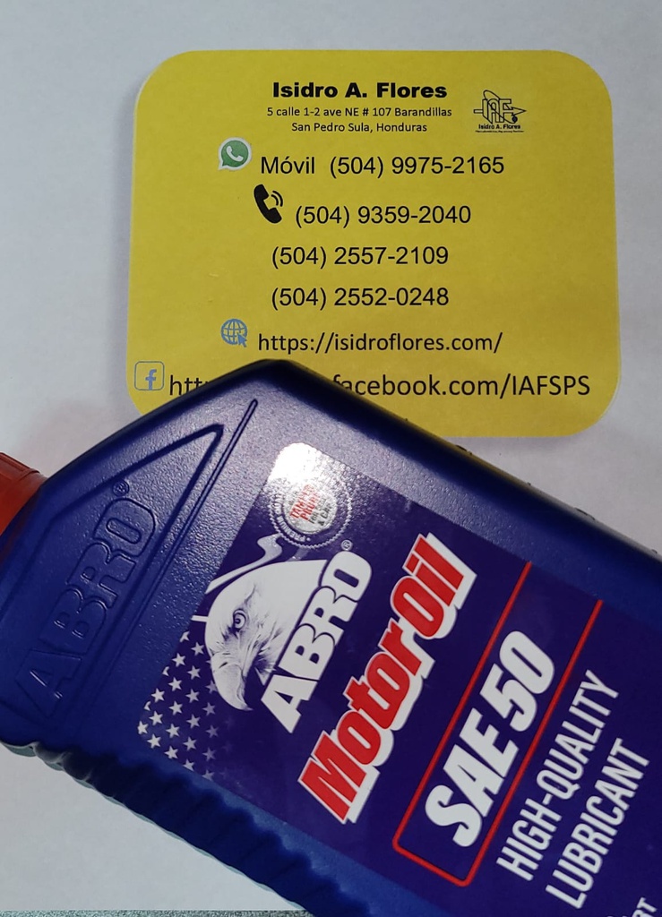 Aceite de motor SAE-50 0.946 litros marca